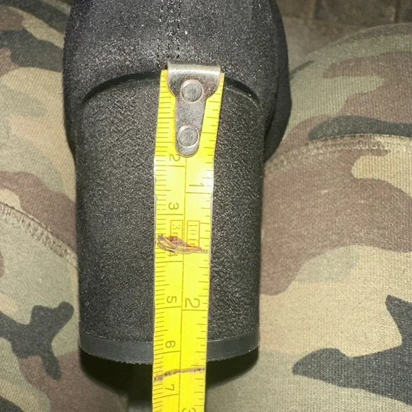 Vero Moda Black Over The Knee Boots Block Heel Stretch Thigh High Boots Women - Picture 8 of 9